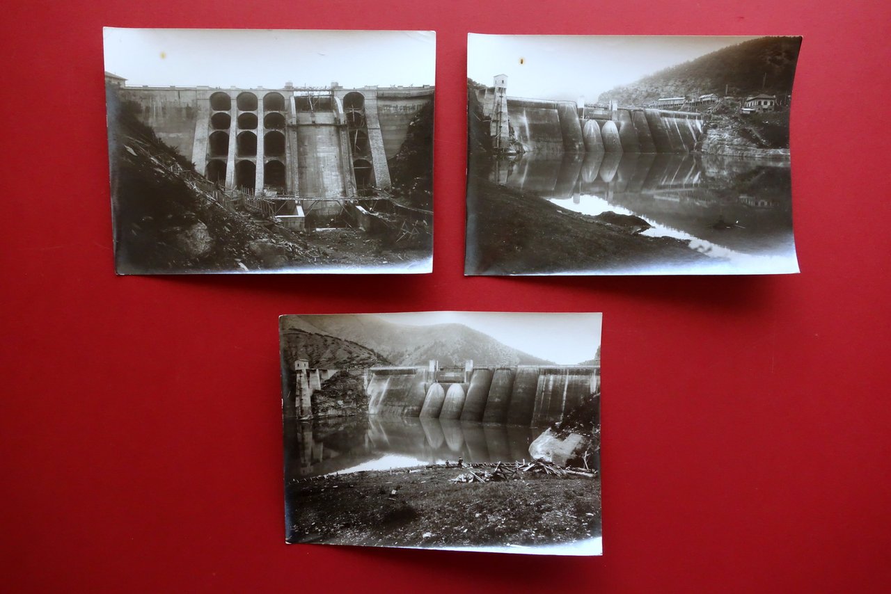3 Grandi Fotografie Impianto Idroelettrico Farneta Diga Modena Montefiorino 1928