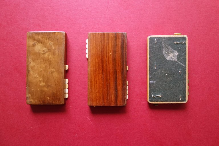 3 Tavolette Segnapunti da Gioco Puntate Legno Pregiato Anni '30