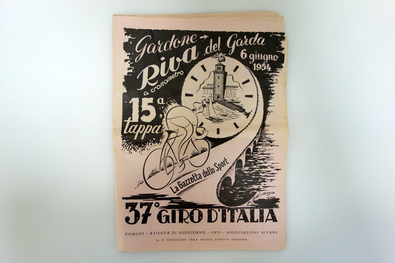 37° Giro d'Italia 1954 Gardone Riva del Garda Cronometro Numero … | Immagine principale