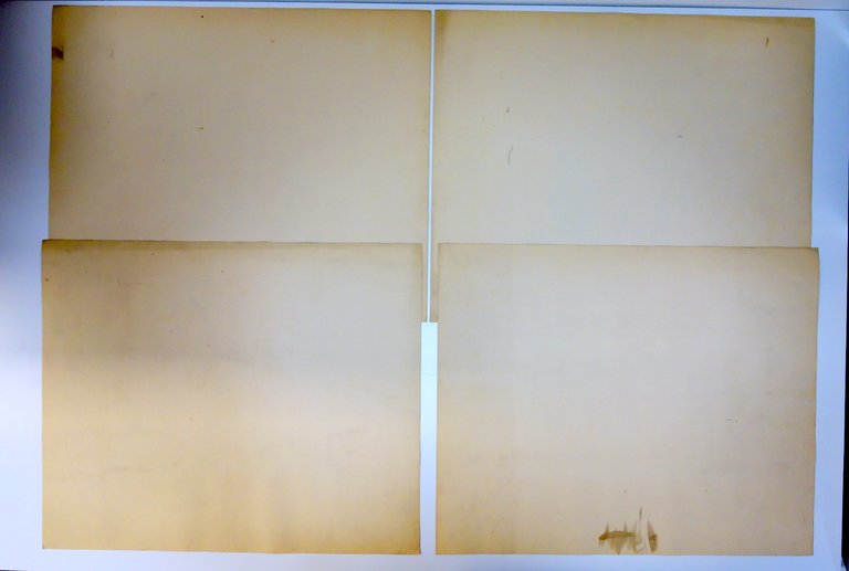 4 Disegni Architettonici Parma Villa Signorile Scala 1:100 China Acquerello …