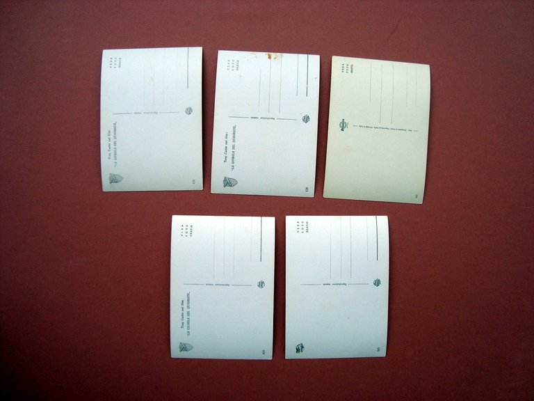 5 Foto-cartoline Tony Curtis originali bianco/nero non viaggiate Ottime