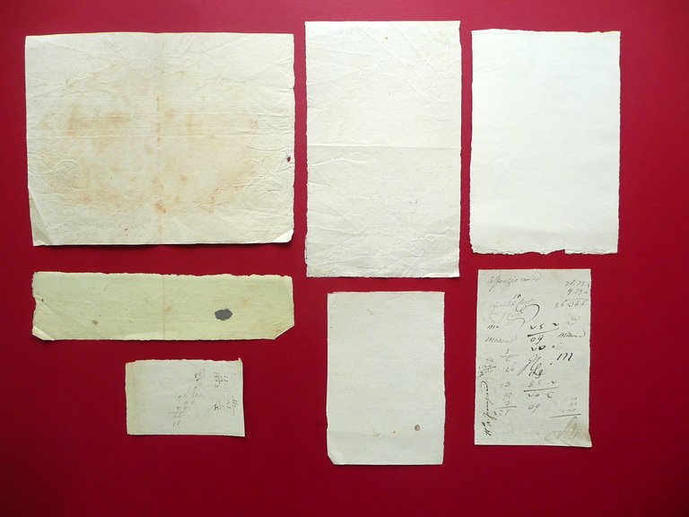 7 Manoscritti Ricette Ioduro di Zolfo Cerotto Mercuriale Lucido Corami …