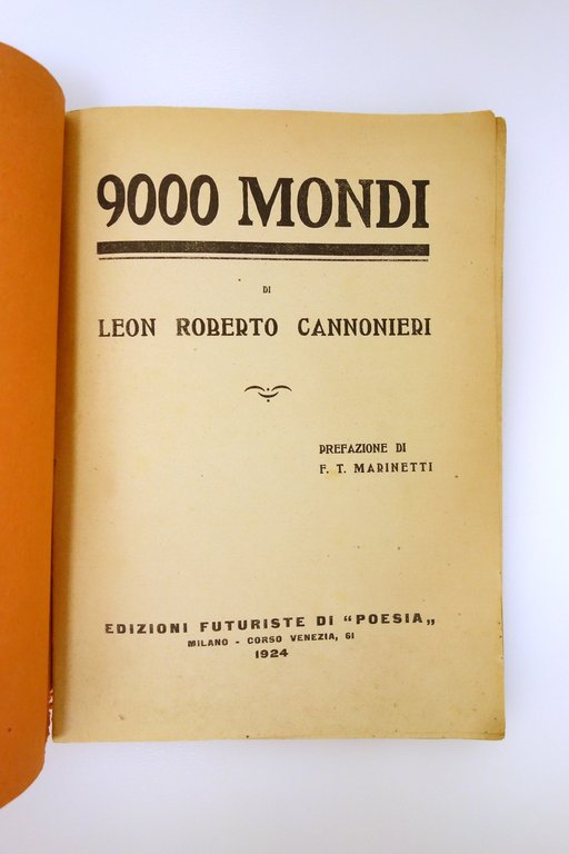 9000 Mondi di Leon Roberto Cannonieri Ed. Futuriste di Poesia …