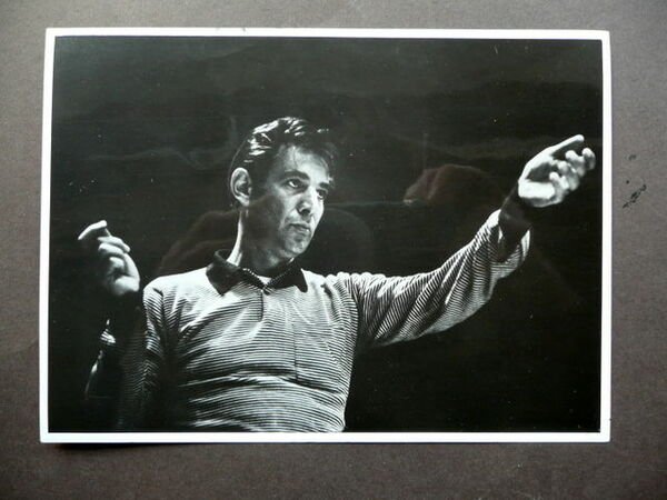 Fotografia Originale Musica Leonard Bernstein Direttore Orchestra