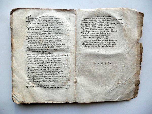 Magistri Stopini Poetae Ponzanensis Capriccia Macaronica Lovisae Venetiis 1760