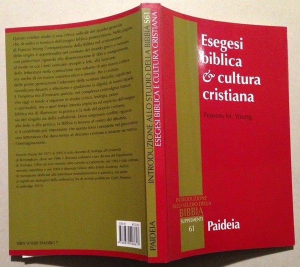 Frances M. Young Esegesi Biblica Cultura Cristiana Paideia Editrice Brescia …