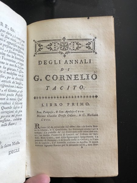 Cornelio Tacito Opere 1760 Traduzione Davanzati Vedova Parigi Quillau | Immagine Gallery 4
