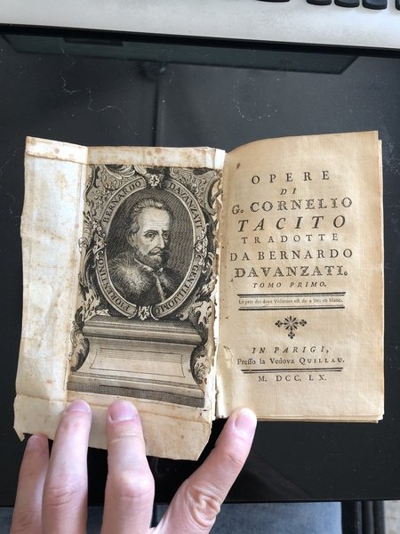 Cornelio Tacito Opere 1760 Traduzione Davanzati Vedova Parigi Quillau | Immagine Gallery 5