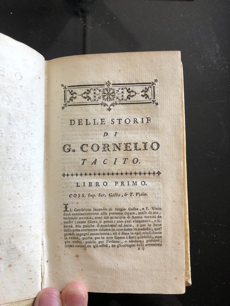 Cornelio Tacito Opere 1760 Traduzione Davanzati Vedova Parigi Quillau | Immagine Gallery 7