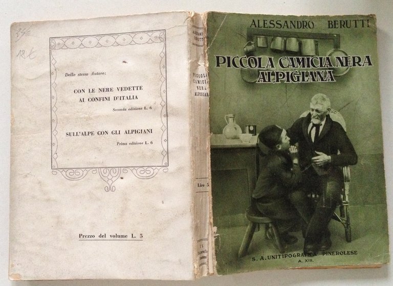 A. Berutti Piccola Camicia Nera Alpigiana Unitografica Pinerolese Pinerolo 1935