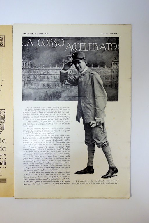 A Corso Accelerato! Numero Unico Modena Orlandini 1915 Accademia Militare …
