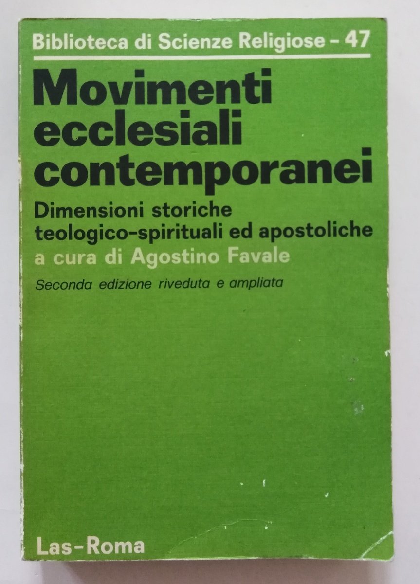 A. Favale Movimenti Ecclesiali Contemporanei Dimensioni Storiche Teologiche | Immagine principale