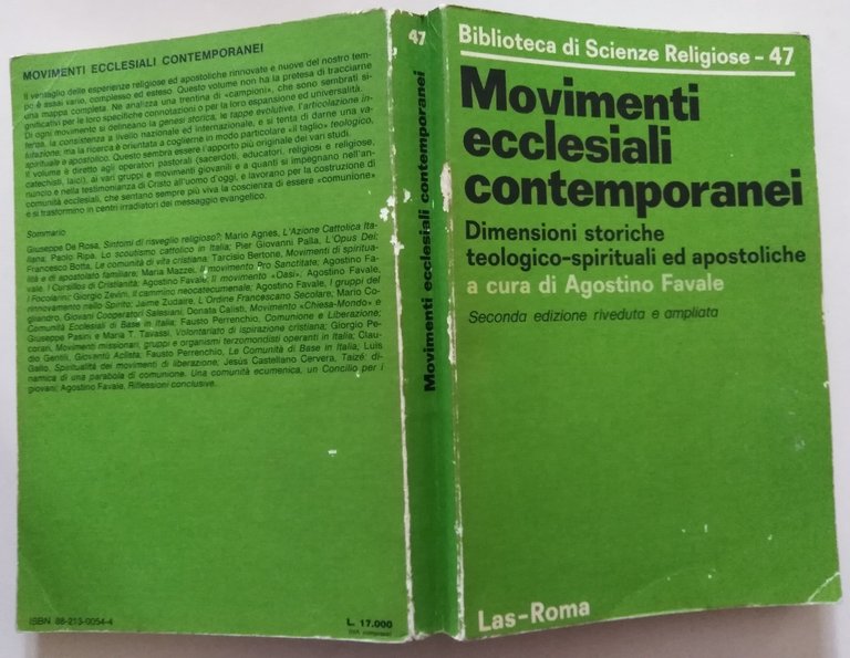 A. Favale Movimenti Ecclesiali Contemporanei Dimensioni Storiche Teologiche | Immagine Gallery 2