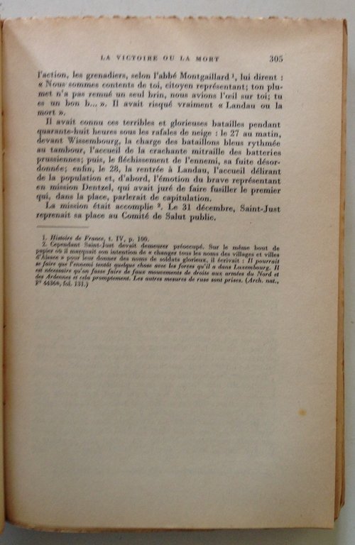 A. Ollivier Saint Just et la Force des Choses Gallimard …