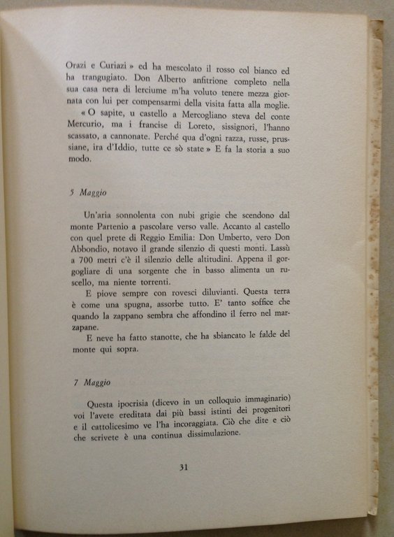 A. Spallicci Diario di Confino 1941 Edizioni Del Girasole 1972