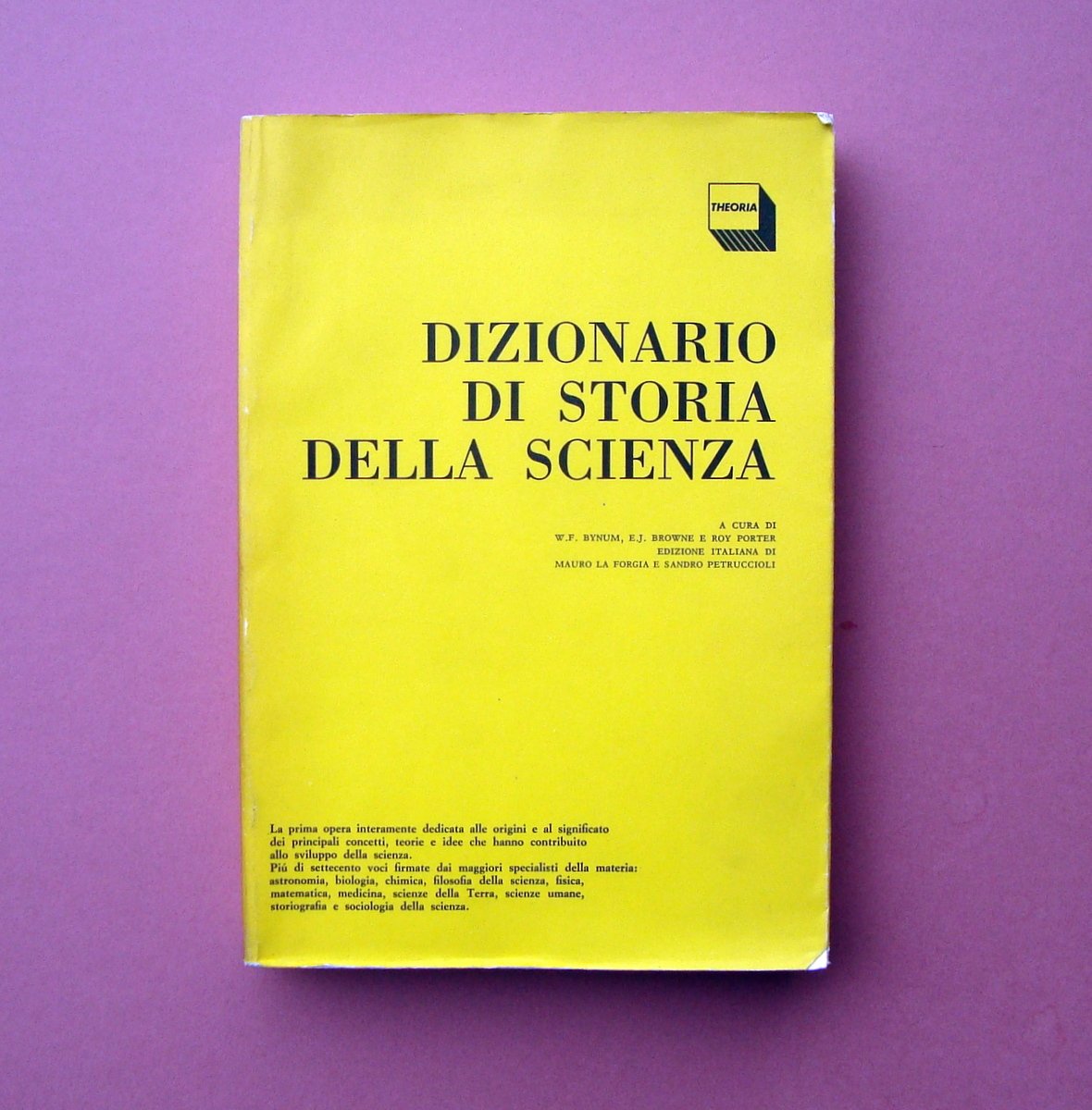 AA.VV Dizionario di Storia della Scienza 1987 Ed Theoria Roma … | Immagine principale