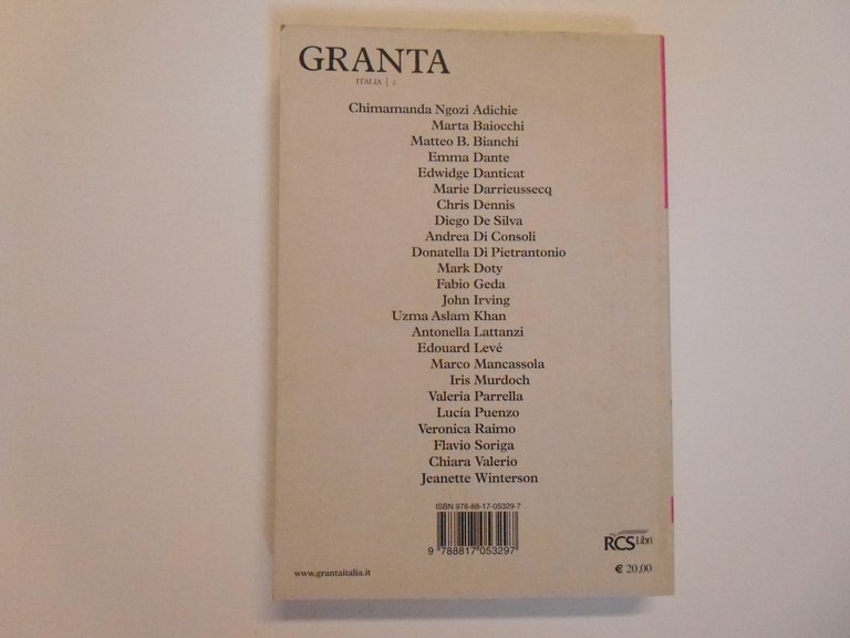 AA VV Granta n∞ 2 Sesso Rizzoli 2011 | Immagine Gallery 2