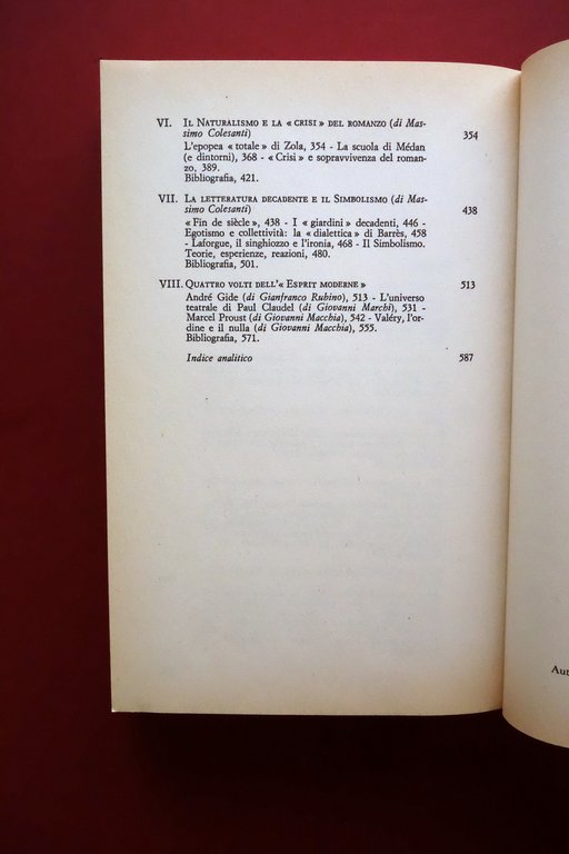 AA. VV. La Letteratura Francese dal Romanticismo al Simbolismo BUR …