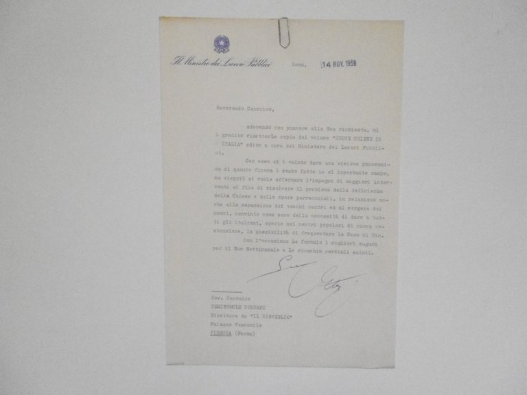 AA VV Nuove Chiese In Italia Ministero dei Lavori Pubblici …