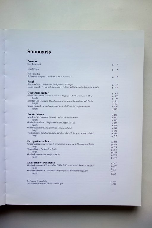 AA. VV. Percorsi della Memoria 1940-1945 La Storia i Luoghi …