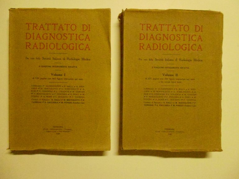AA VV Trattato di Diagnostica Radiologica Tipografico Taddei 1928 2 … | Immagine Gallery 1