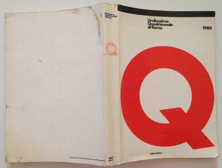 AA VV Undicesima Quadriennale di Roma Fabbri Editori 1986