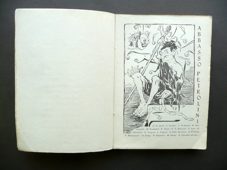Abbasso Petrolini Tip. Galluzza Siena 1921 Ojetti Marinetti Corra Ed. …