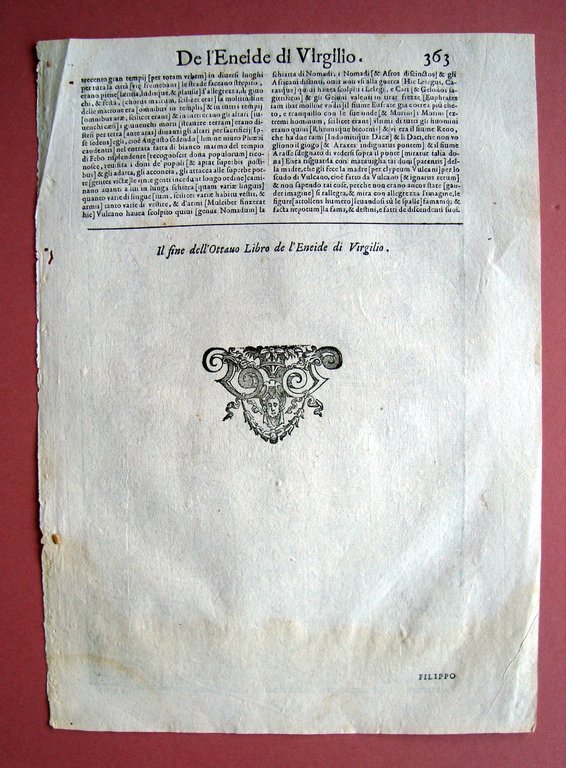 Acquaforte '500 Eneide nono libro Filippo Venuti da Cortona | Immagine Gallery 2