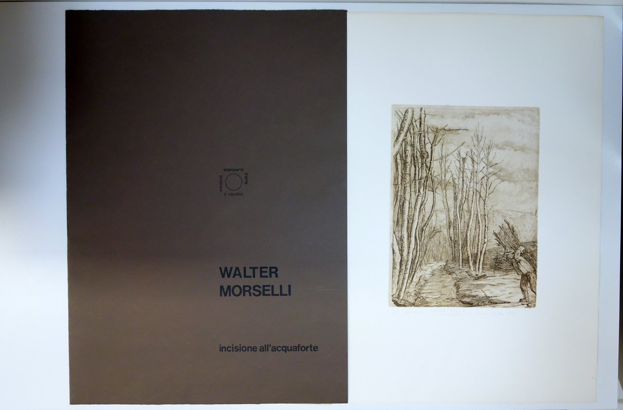 Acquaforte Originale Walter Morselli Stamperia d'Arte Il Cerchio Modena Numerata