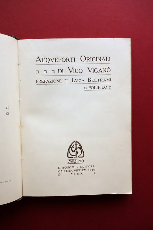 Acqueforti Originali di Vico ViganÚ prefazione di L. Beltrami Bonomi … | Immagine Gallery 3