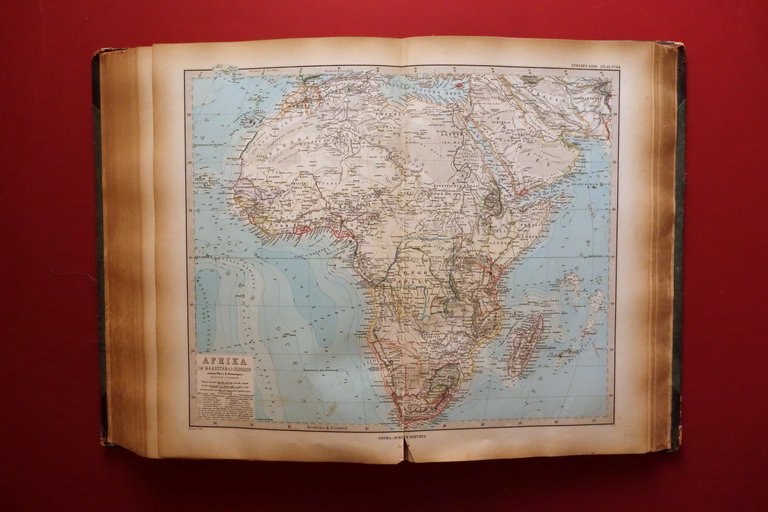 Adolf Stieler's Handatlas Atlante Geografico 95 Carte Gotha Justus Perthes …