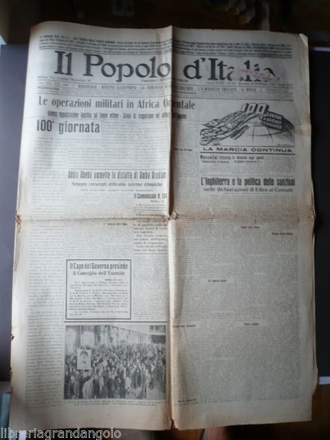 Africa Orientale Amba Aradan Cento Giorni Assedio Colonie Popolo d'Italia …