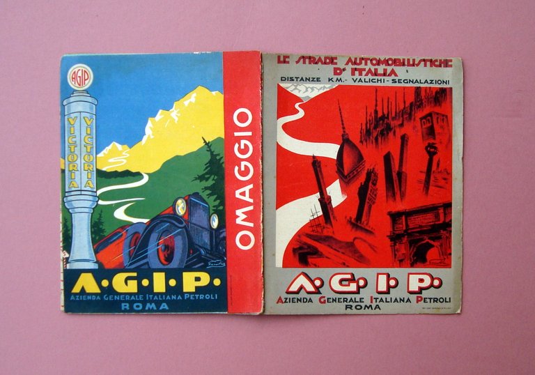 AGIP Petroli Roma 1933 Omaggio Carta Stradale BMKA
