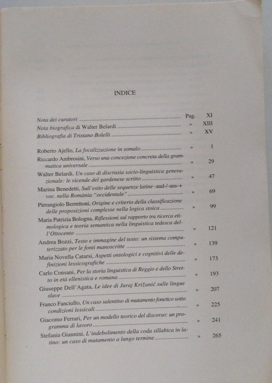 Ajello Sani Scritti Lingiustici in Onore di Tristano Bolelli Pacini … | Immagine Gallery 3