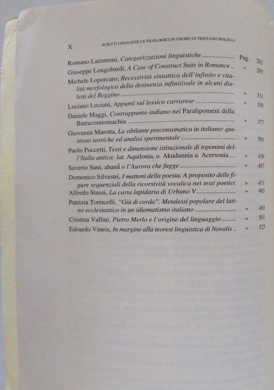 Ajello Sani Scritti Lingiustici in Onore di Tristano Bolelli Pacini … | Immagine Gallery 4