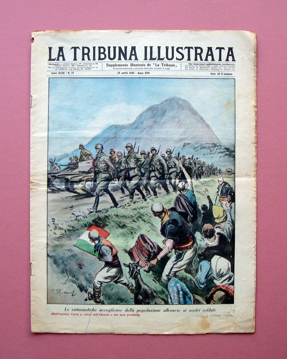 Albania accoglienza soldati Italiani La Tribuna illustrata n 17 23 … | Immagine principale