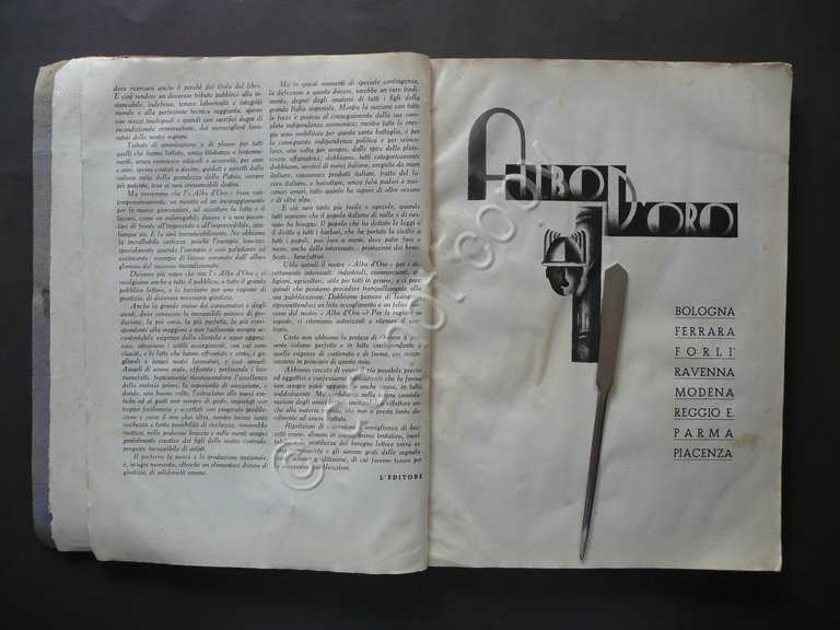 Albo d'Oro Rassegna Industria Commercio Agricoltura Emilia Romagna 1939-40 Ditte