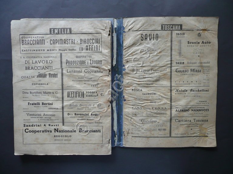 Albo d'Oro Rassegna Industria Commercio Agricoltura Emilia Romagna 1939-40 Ditte