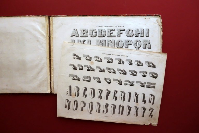 Album di Calligrafia 7 Tavole Italiano Ecclesiastico Antico Gotico Met‡ …