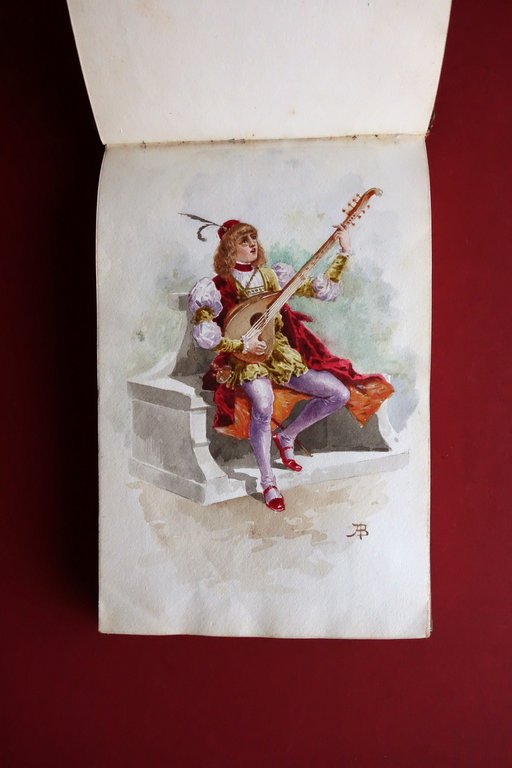 Album Venezia Ritratti Vedute Navi 38 Disegni Acquerello Tempera Matita …