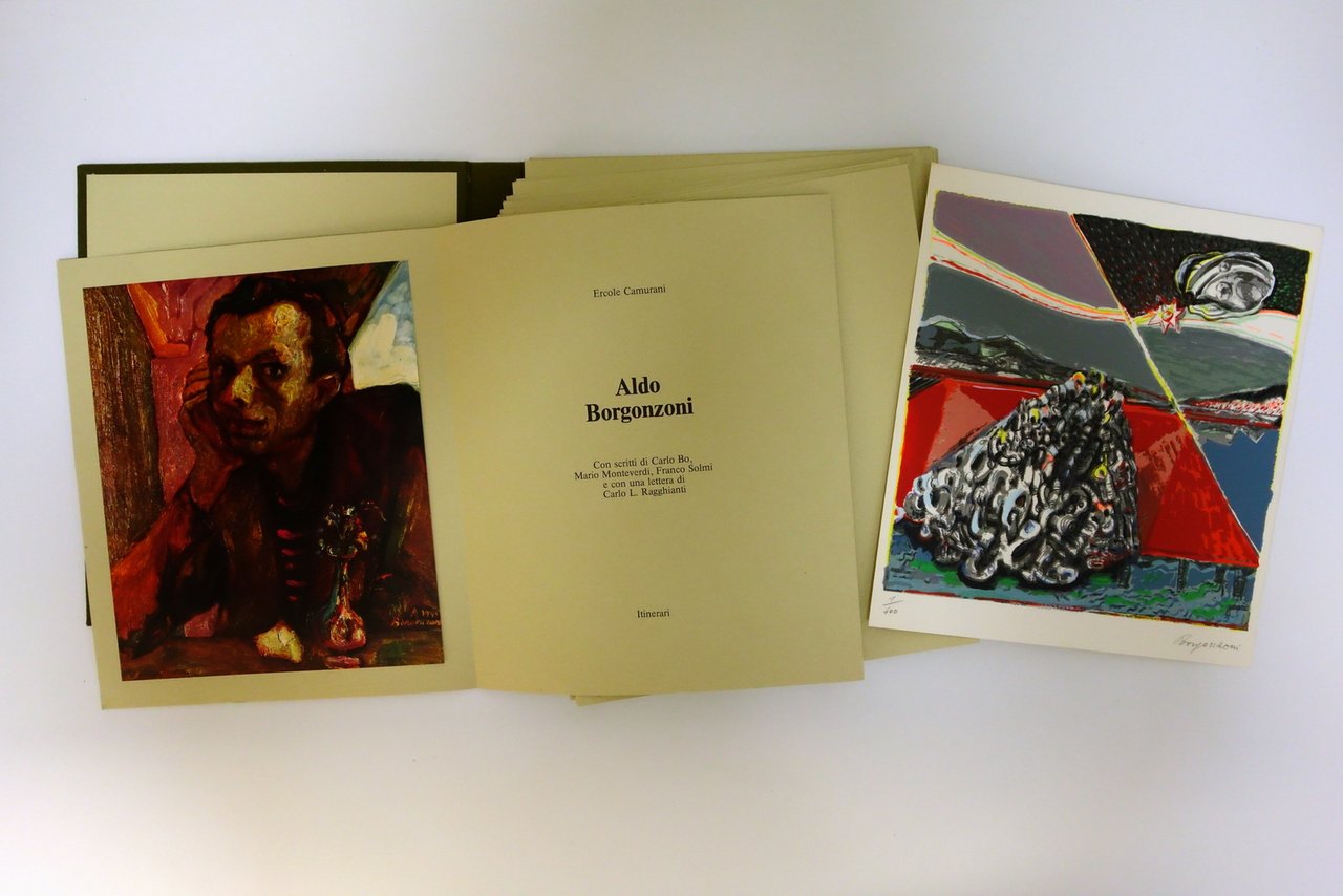 Aldo Borgonzoni Ercole Camurani Itinerari Castinghouse Mirandola 1979 Serigrafia