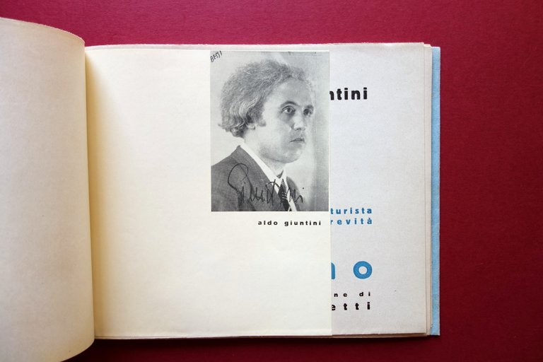 Aldo Giuntini L'Universo in Pugno Futurismo 1934 Presentazione Marinetti