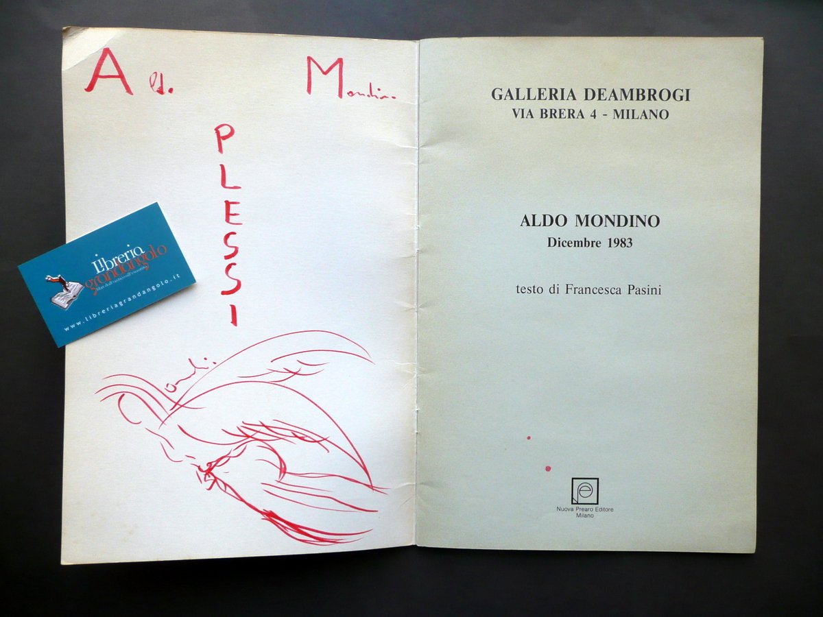 Aldo Mondino Galleria de Ambrogi Milano 1983 Schizzo Originale Avanguardia …