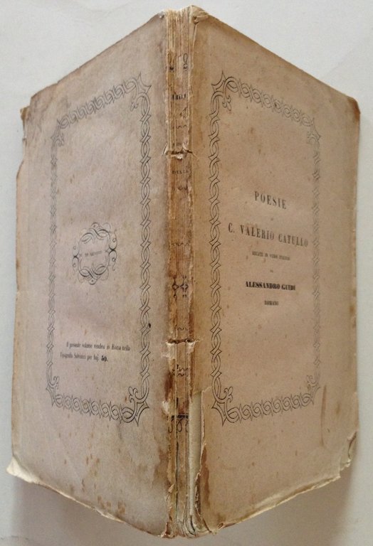 Alessandro Guidi Romano Poesie di C. Valerio Catullo Recate in …
