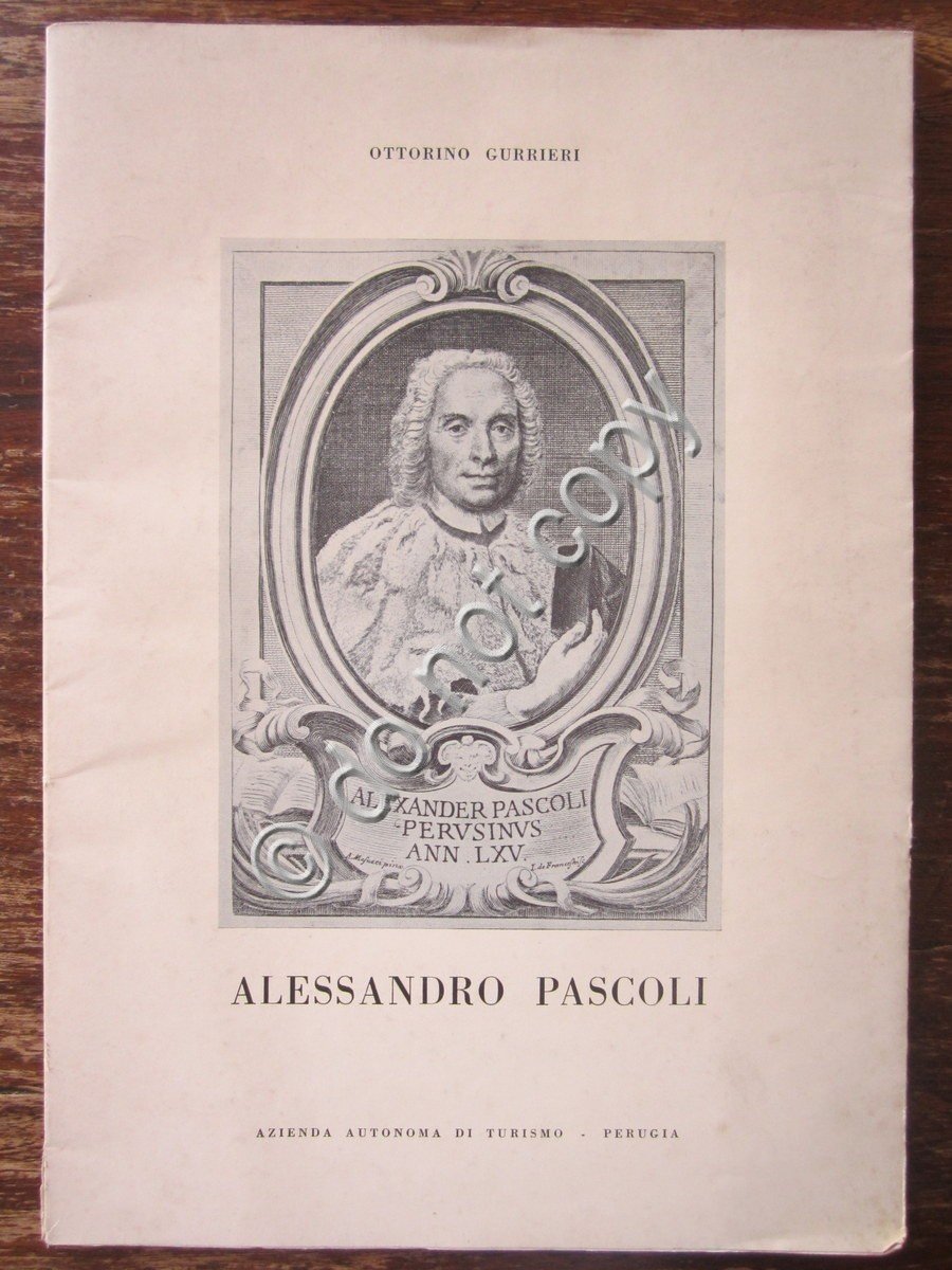 Alessandro Pascoli Ottorino Gurrieri Perugia 1965 Storia Medicina Bibliografia