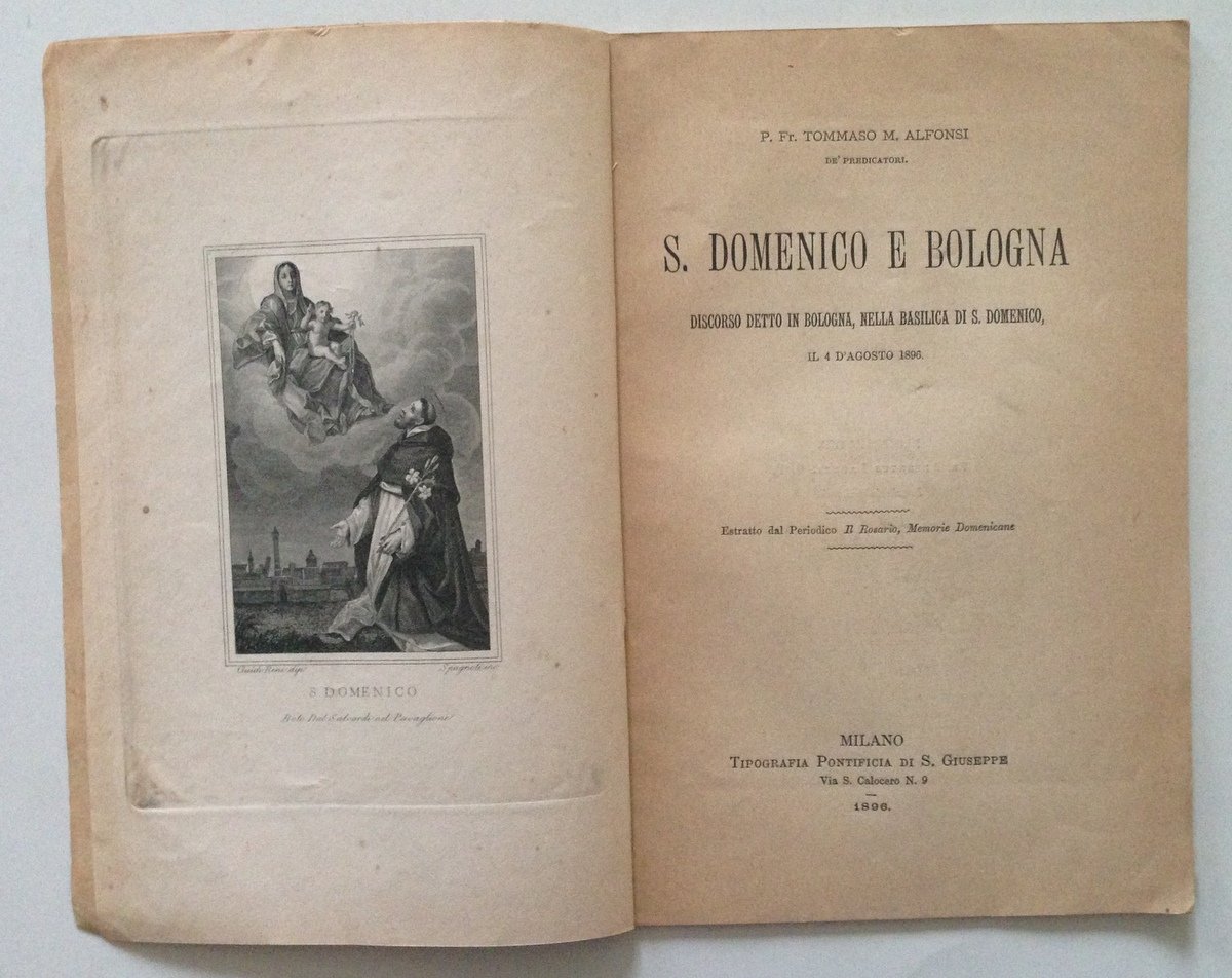 Alfonsi S Domenico Bologna Discorso 4 Agosto 1896 Il Rosario …