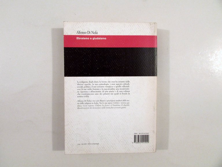 Alfonso Di Nola Ebraismo e Giudaismo Editori Riuniti Roma 1996 | Immagine Gallery 2