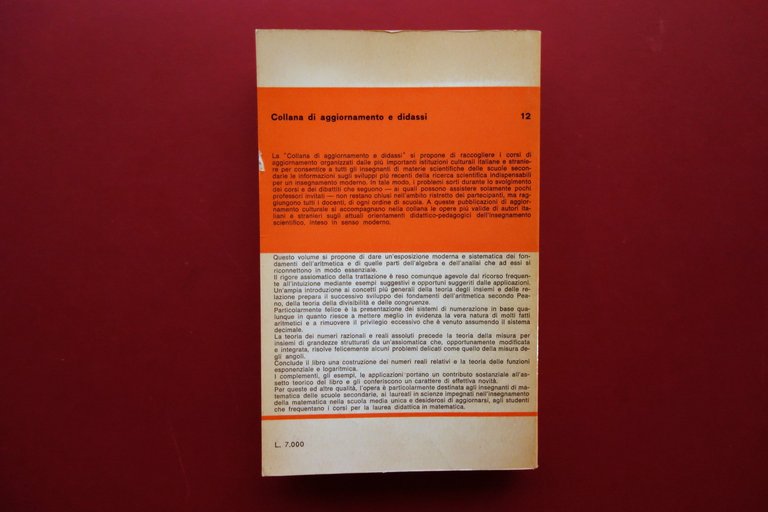 Alfred Doneddu Aritmetica Generale Feltrinelli Milano 1967