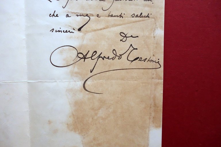Alfredo Testoni Autografo Lettera Bologna 1898 pi˘ 2 Pubblicazioni Bibliografia