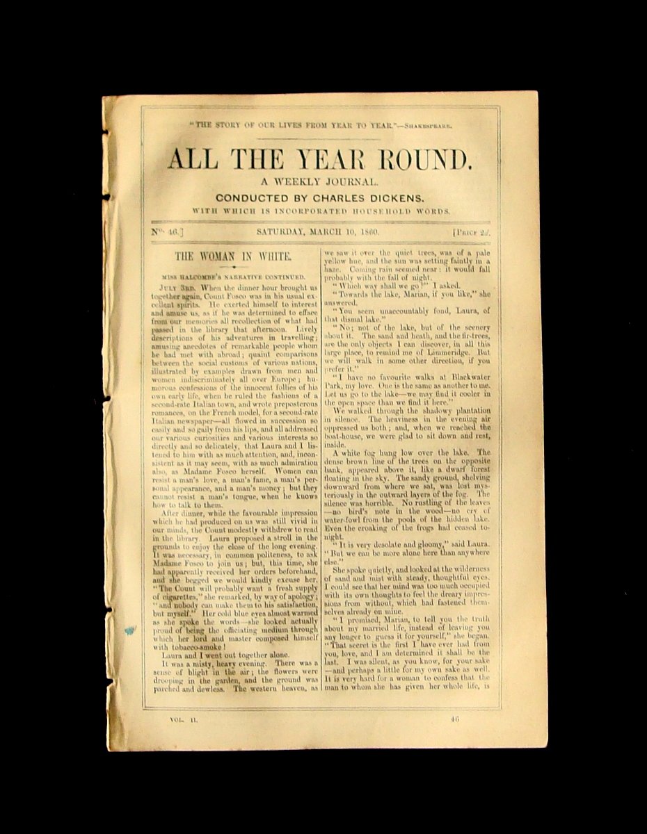 All The Year Round weekly journal by Charles Dickens n …